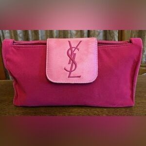 Prwnd Yves Saint Laurent Fuchsia and Light Pink Cosmetic Case